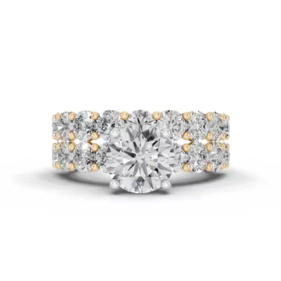 Sculpted Heart Lab Diamond Engagement Ring (1.75 ct. tw.)