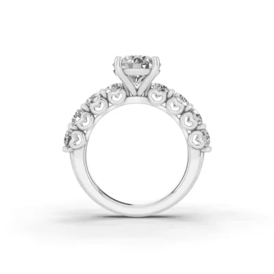 Sculpted Heart Lab Diamond Engagement Ring (1.75 ct. tw.)