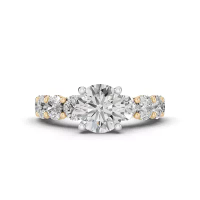 Sculpted Heart Lab Diamond Engagement Ring (2.40 ct. tw.)