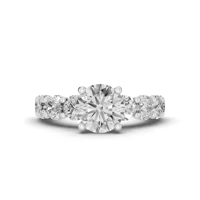 Sculpted Heart Lab Diamond Engagement Ring (2.40 ct. tw.)