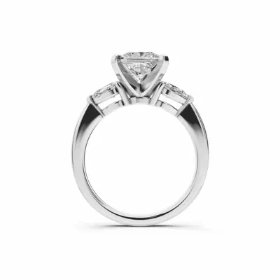 Madison Three-Stone Lab Pear Engagement Ring