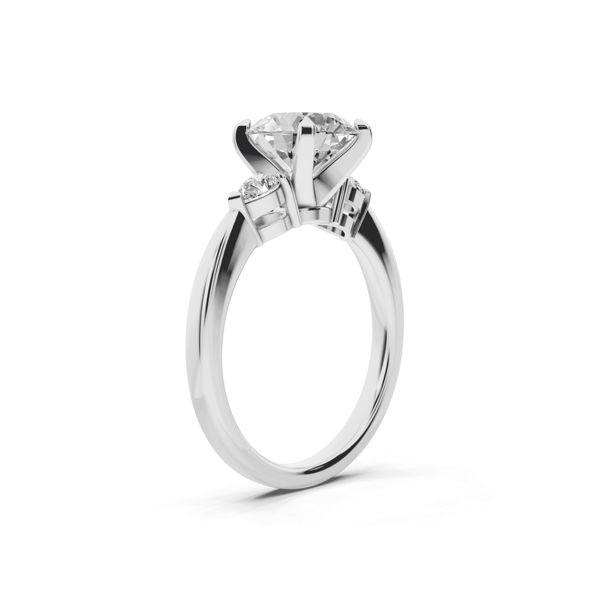 Madison Three-Stone Lab Pear Engagement Ring (.25 ct. tw.)