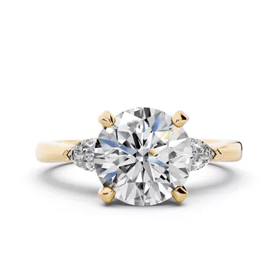 Madison Three-Stone Lab Pear Engagement Ring (.25 ct. tw.)