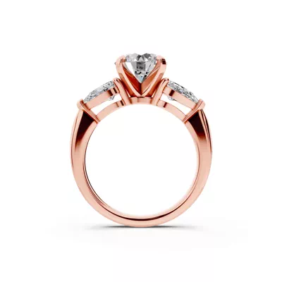 Madison Three-Stone Lab Pear Engagement Ring (1.00 ct. tw.)
