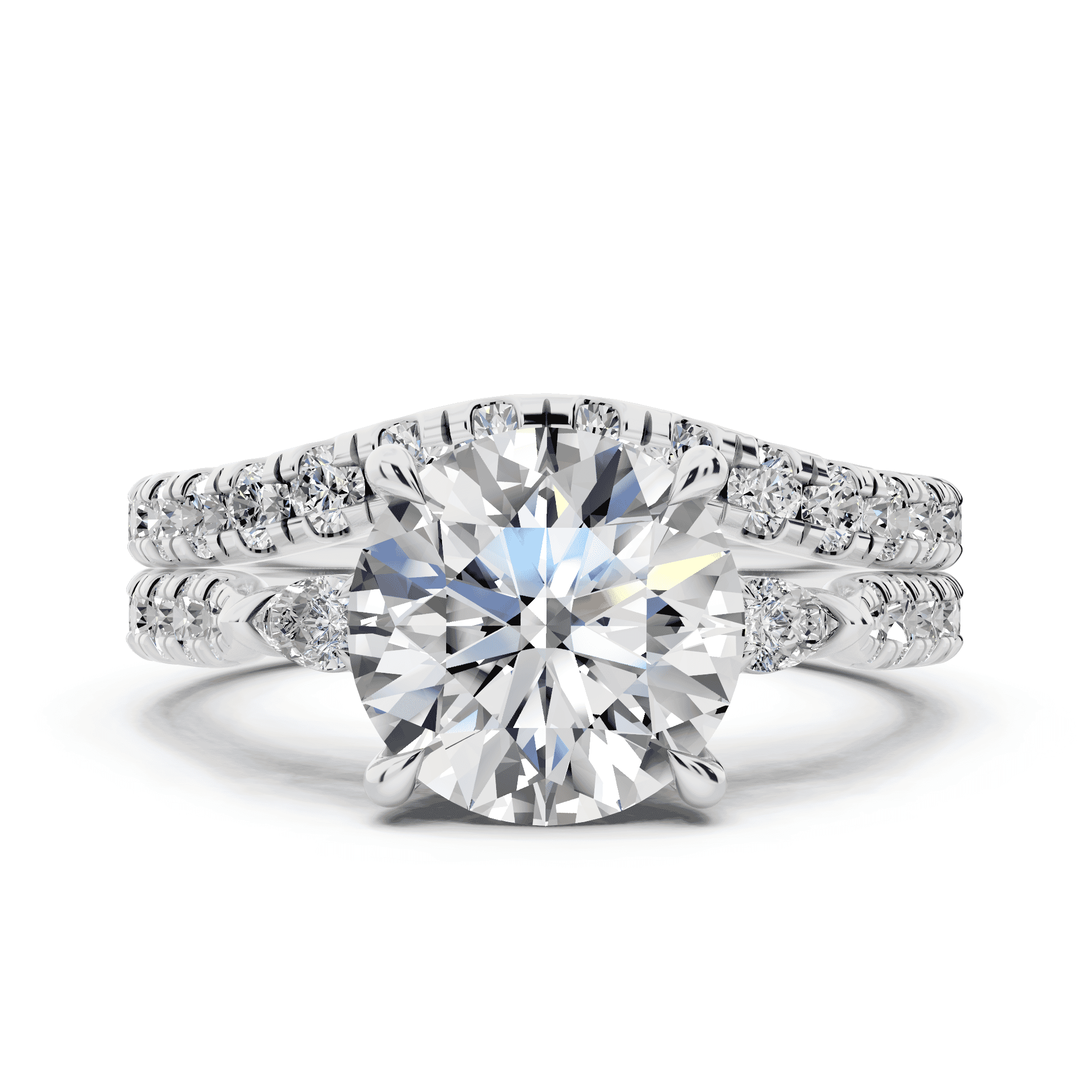 Capri Pear Three-Stone Lab Diamond Engagement Ring (0.45 ct. tw.)