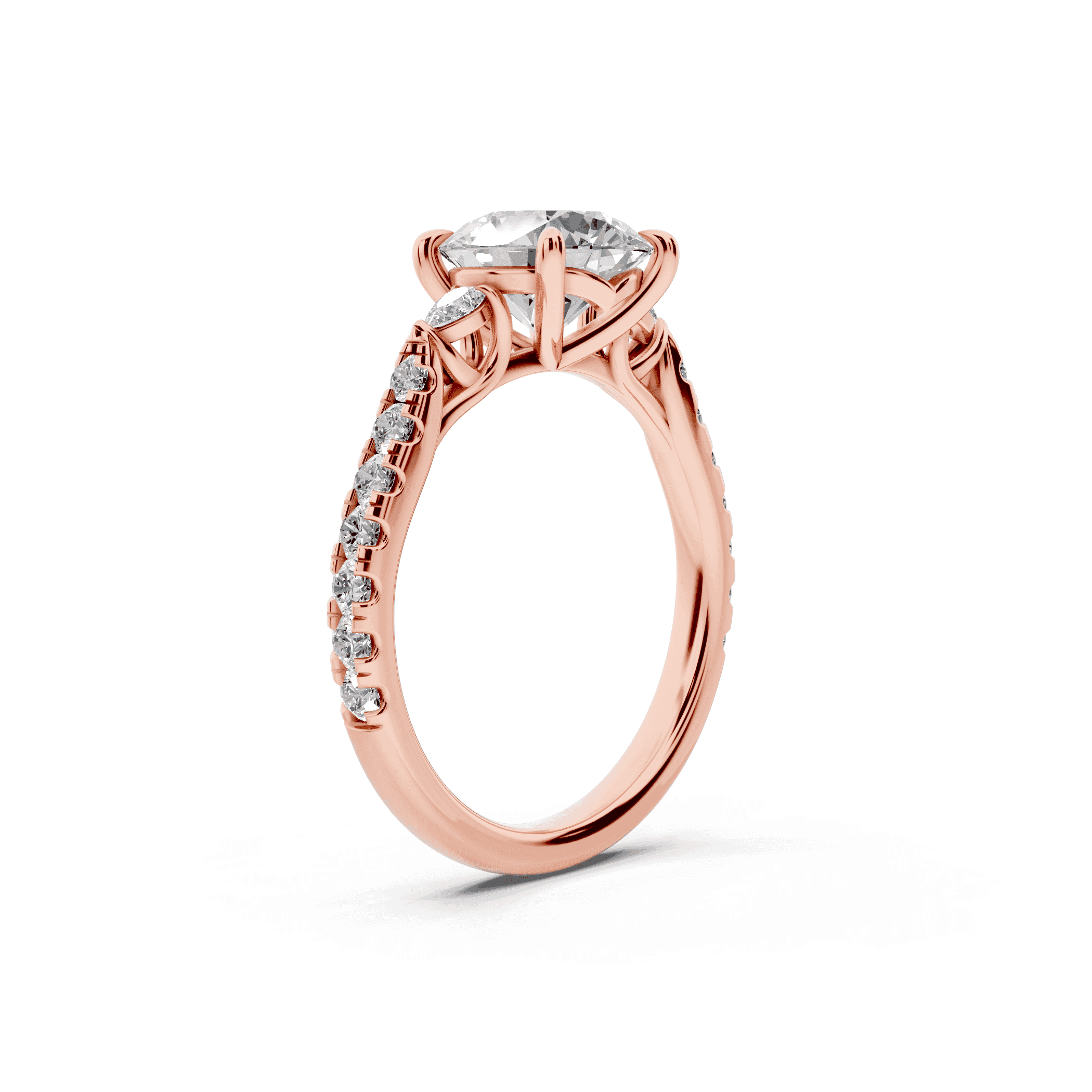 Capri Pear Three-Stone Lab Diamond Engagement Ring (0.45 ct. tw.)