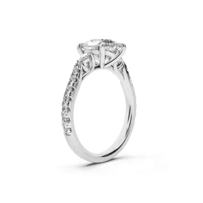 Capri Pear Three-Stone Lab Diamond Engagement Ring (0.45 ct. tw.)