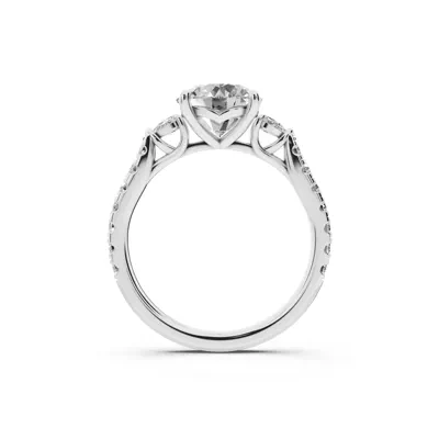 Capri Pear Three-Stone Lab Diamond Engagement Ring (0.45 ct. tw.)
