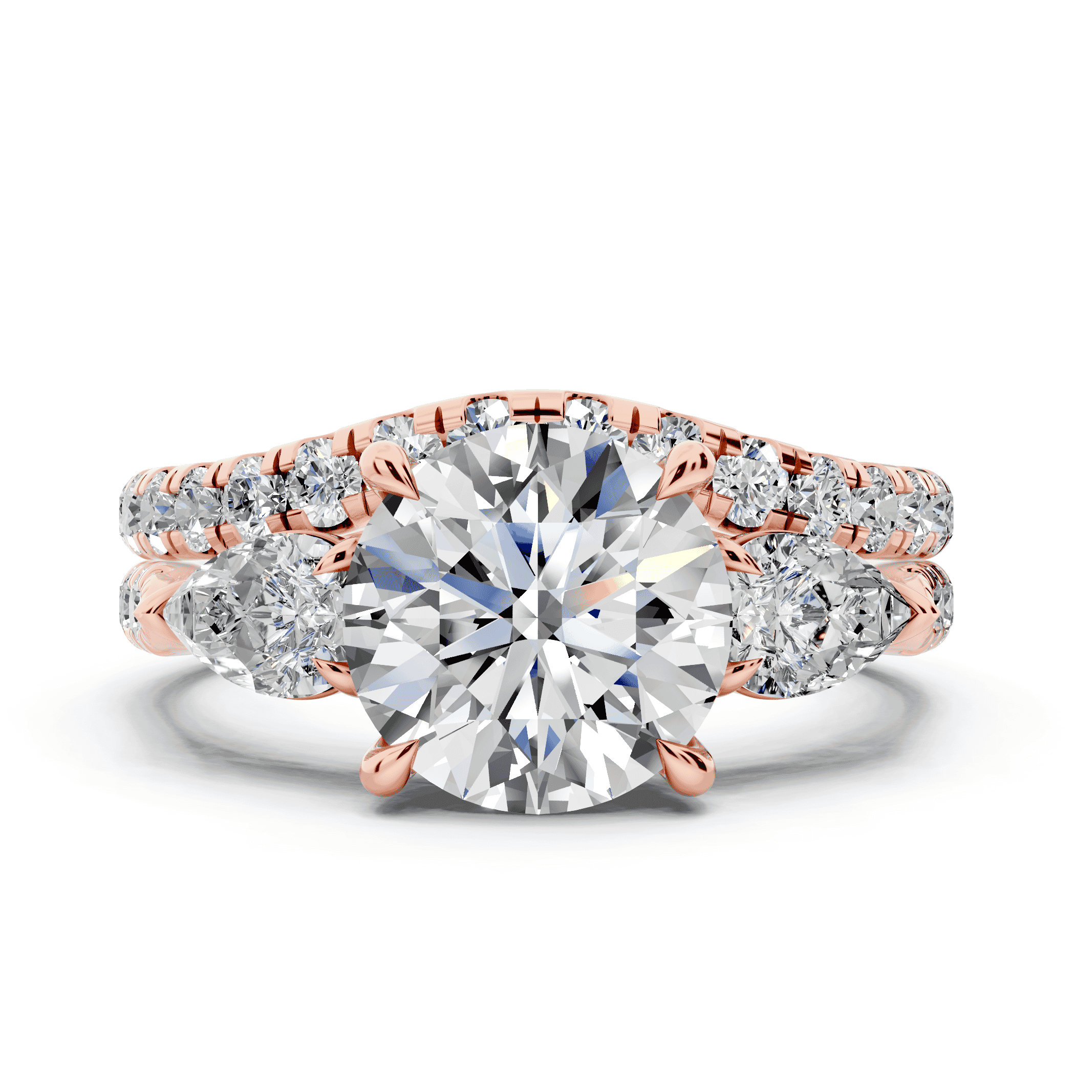 Capri Pear Three-Stone Lab Diamond Engagement Ring (0.85 ct. tw.)