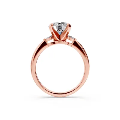 Madison Three-Stone Lab Marquise Engagement Ring (.10 ct. tw.)