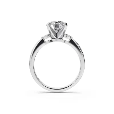 Madison Three-Stone Lab Marquise Engagement Ring (.10 ct. tw.)