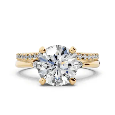 Madison Three-Stone Lab Marquise Engagement Ring (.10 ct. tw.)