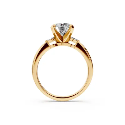 Madison Three-Stone Lab Marquise Engagement Ring (.10 ct. tw.)