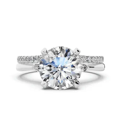 Madison Three-Stone Lab Marquise Engagement Ring (.10 ct. tw.)