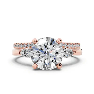 Madison Three-Stone Lab Marquise Engagement Ring (.25 ct. tw.)