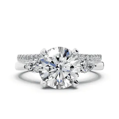 Madison Three-Stone Lab Marquise Engagement Ring (.25 ct. tw.)