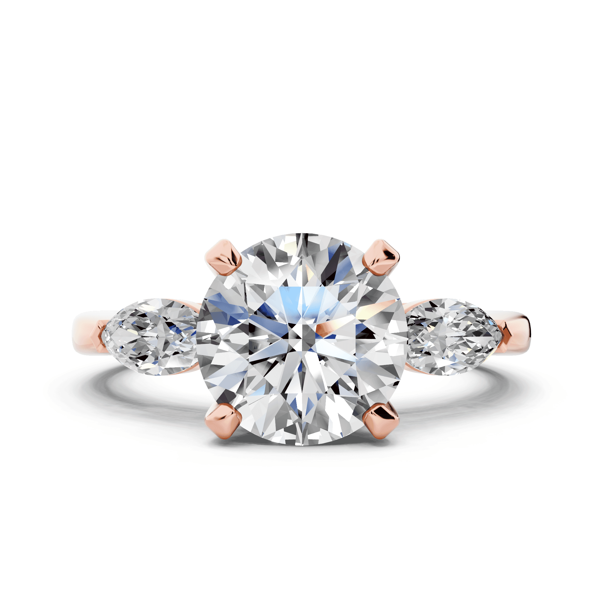 Madison Three-Stone Lab Marquise Engagement Ring (.50 ct. tw.)
