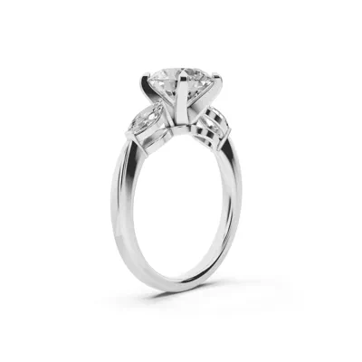 Madison Three-Stone Lab Marquise Engagement Ring (.50 ct. tw.)