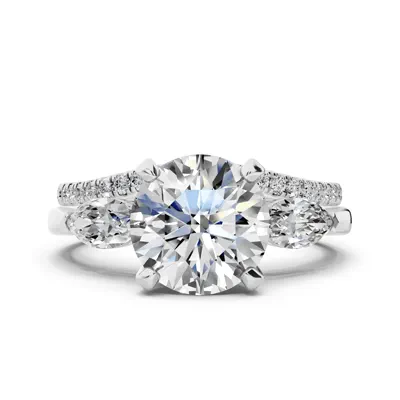 Madison Three-Stone Lab Marquise Engagement Ring (.50 ct. tw.)