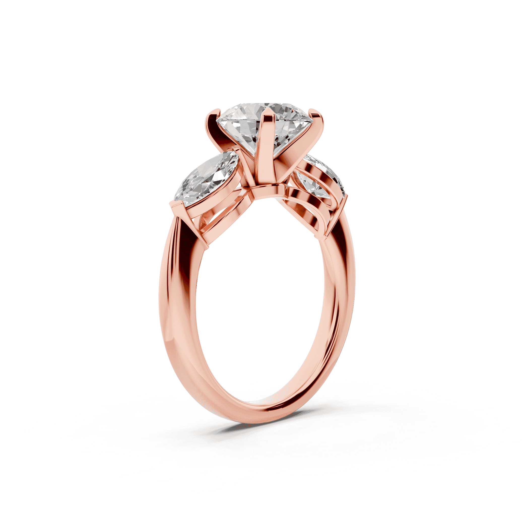 Madison Three-Stone Lab Marquise Engagement Ring (1.00 ct. tw.)