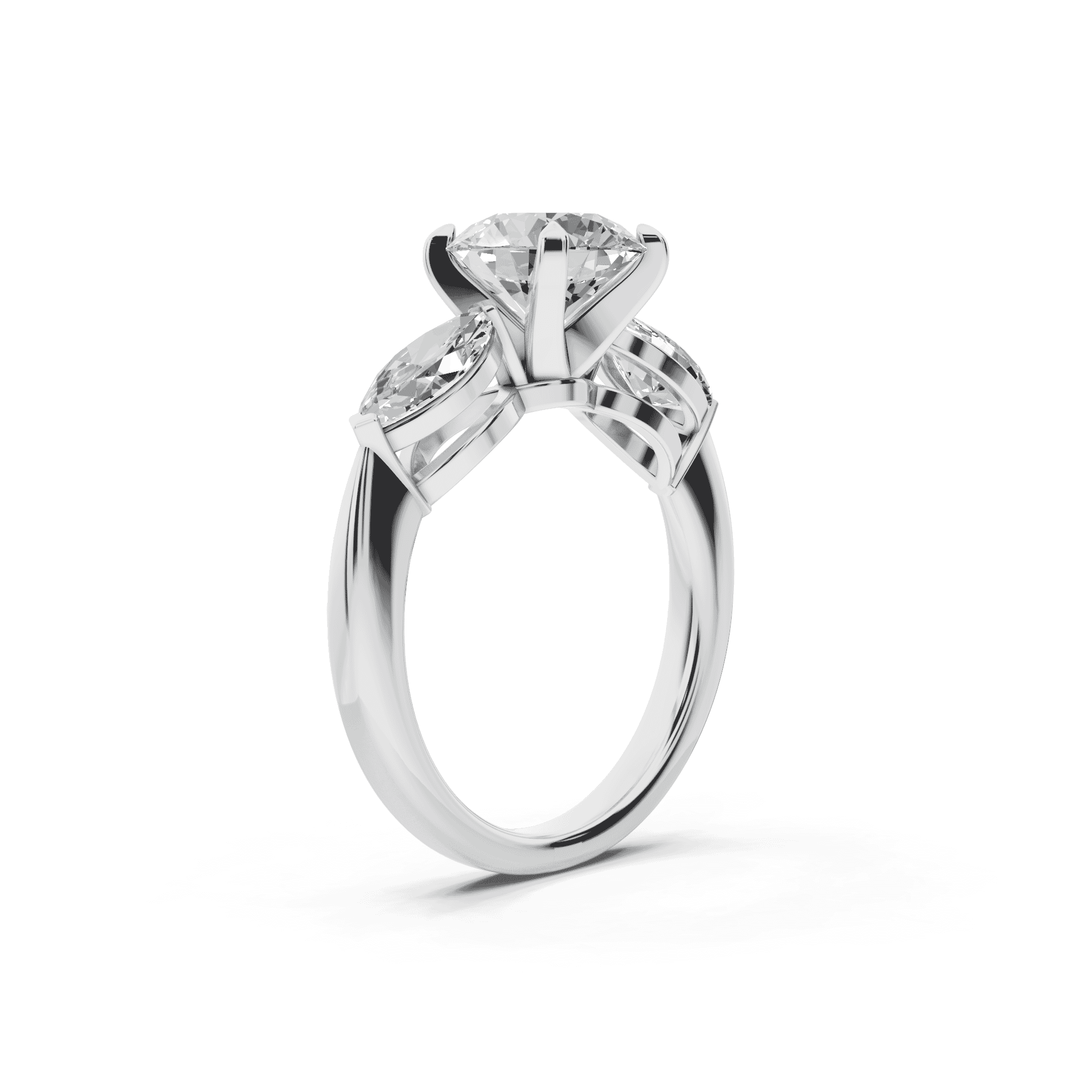 Madison Three-Stone Lab Marquise Engagement Ring (1.00 ct. tw.)