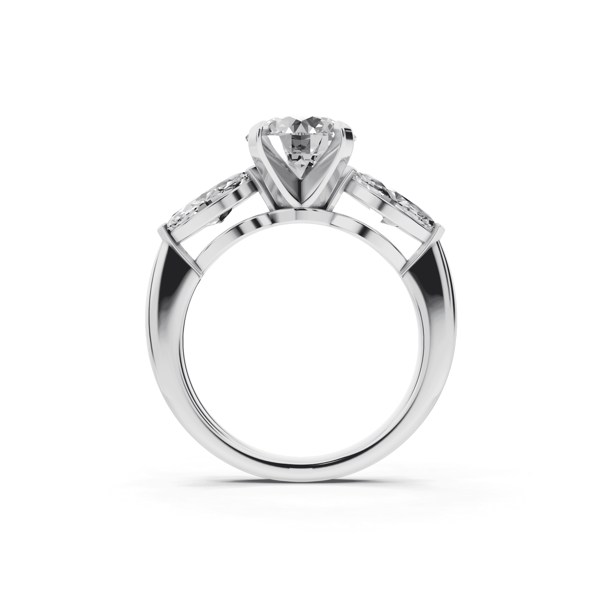 Madison Three-Stone Lab Marquise Engagement Ring (1.00 ct. tw.)