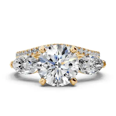 Madison Three-Stone Lab Marquise Engagement Ring (1.00 ct. tw.)