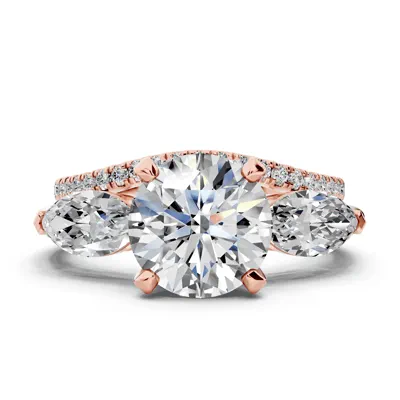 Madison Three-Stone Lab Marquise Engagement Ring (1.00 ct. tw.)