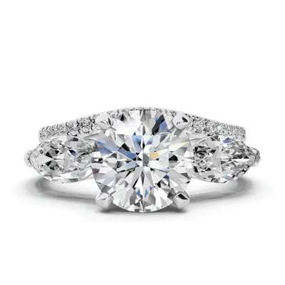 Madison Three-Stone Lab Marquise Engagement Ring (1.00 ct. tw.)