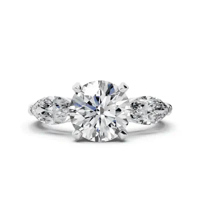 Madison Three-Stone Lab Marquise Engagement Ring (1.00 ct. tw.)
