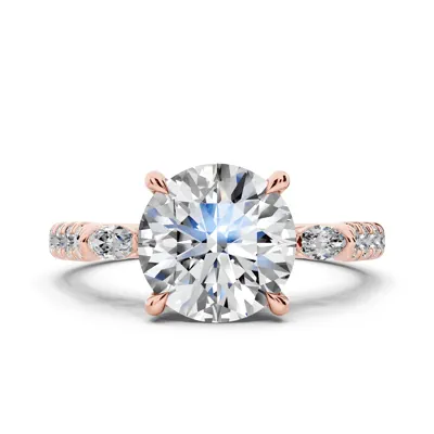 Capri Marquise Three-Stone Lab Diamond Engagement Ring (0.45 ct. tw.)