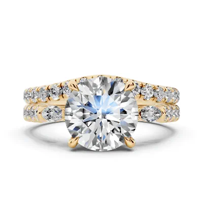 Capri Marquise Three-Stone Lab Diamond Engagement Ring (0.45 ct. tw.)