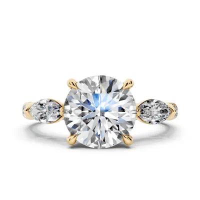Capri Marquise Three-Stone Lab Diamond Engagement Ring (0.65 ct. tw.)