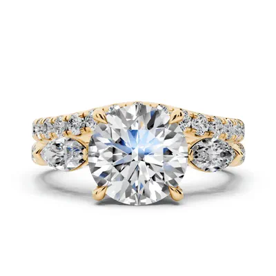 Capri Marquise Three-Stone Lab Diamond Engagement Ring (0.65 ct. tw.)
