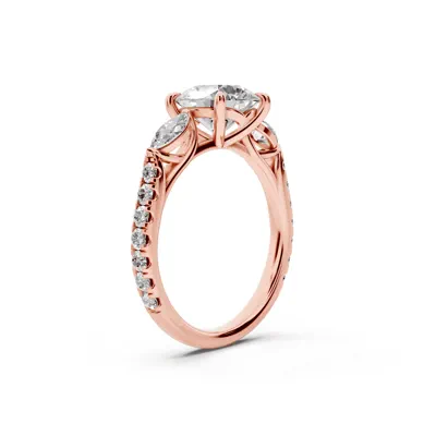 Capri Marquise Three-Stone Lab Diamond Engagement Ring (0.65 ct. tw.)