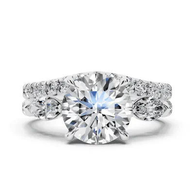 Capri Marquise Three-Stone Lab Diamond Engagement Ring (0.65 ct. tw.)