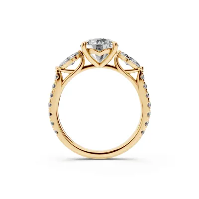 Capri Marquise Three-Stone Lab Diamond Engagement Ring (0.65 ct. tw.)