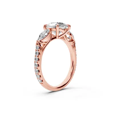 Capri Marquise Three-Stone Lab Diamond Engagement Ring (0.85 ct. tw.)