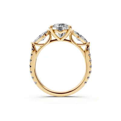 Capri Marquise Three-Stone Lab Diamond Engagement Ring (0.85 ct. tw.)
