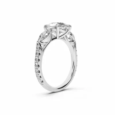 Capri Marquise Three-Stone Lab Diamond Engagement Ring (0.85 ct. tw.)