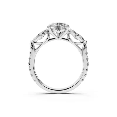 Capri Marquise Three-Stone Lab Diamond Engagement Ring (0.85 ct. tw.)