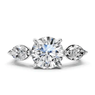Capri Marquise Three-Stone Lab Diamond Engagement Ring (1.35 ct. tw.)