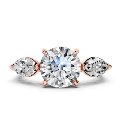 Capri Marquise Three-Stone Lab Diamond Engagement Ring (1.35 ct. tw.)