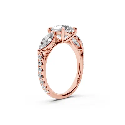 Capri Marquise Three-Stone Lab Diamond Engagement Ring (1.35 ct. tw.)