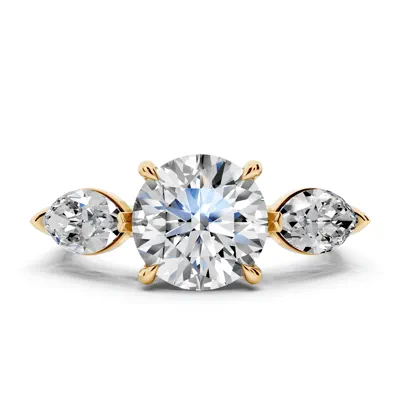 Capri Marquise Three-Stone Lab Diamond Engagement Ring (1.35 ct. tw.)