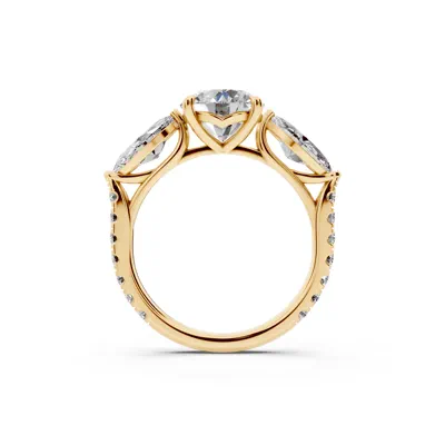Capri Marquise Three-Stone Lab Diamond Engagement Ring (1.35 ct. tw.)