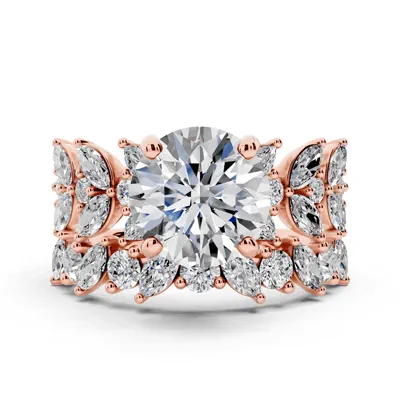 Wings of Love Lab Diamond Engagement Ring
