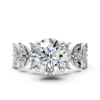 Wings of Love Lab Diamond Engagement Ring