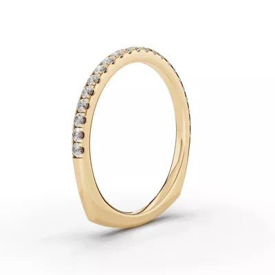 Signature Pavé Lab Euroshank Wedding Band (¼ ct. tw.)
