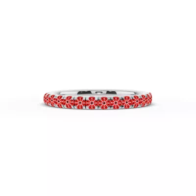 Signature Pavé Lab Euroshank Wedding Band (½ ct. tw.)